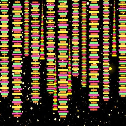 54feet UV Paper Neon Garland Neon Streamers Stripe Shape Black Light Neon Decorations Glow Party UV Reactive Neon Party Favors Glow in The Dark Party Supplies for Wedding Birthday Banners Garlands Cover