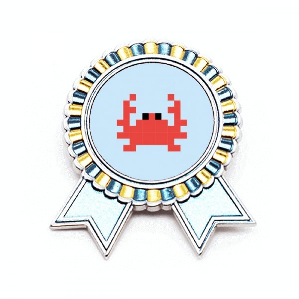 Broche en forme de pixel accessoire en métal taille M avec voile - 4