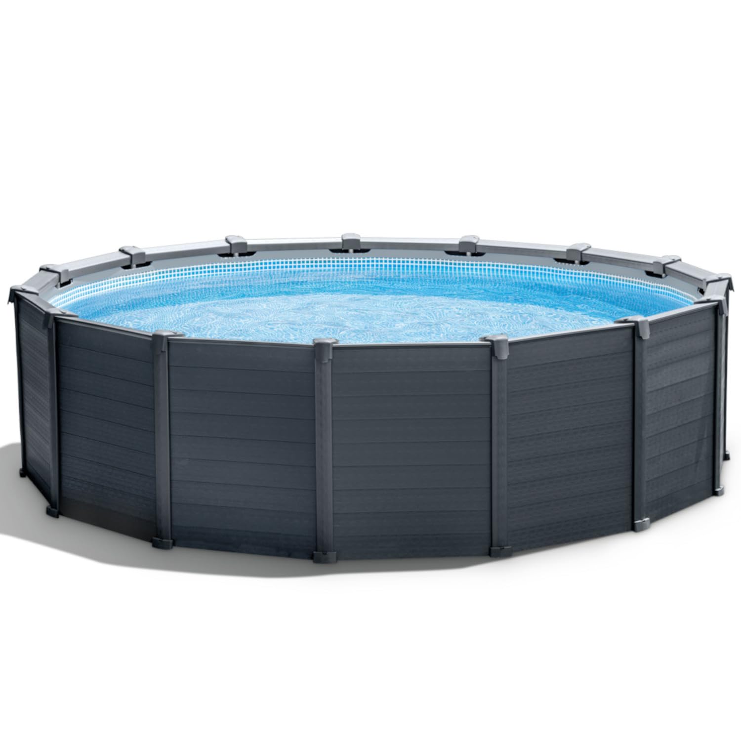 Intex kit Piscine Graphite (ø) 4,78 x (h) 1,24m