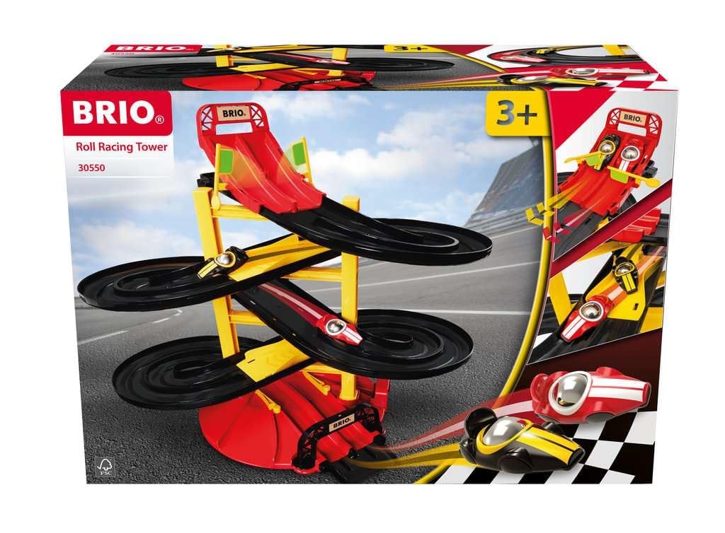 BRIO — Tour d'hippodrome 30550 avec Deux Voitures de Course | Ensemble de Jouets pour Voitures de Course pour Enfants à partir de 3 Ans