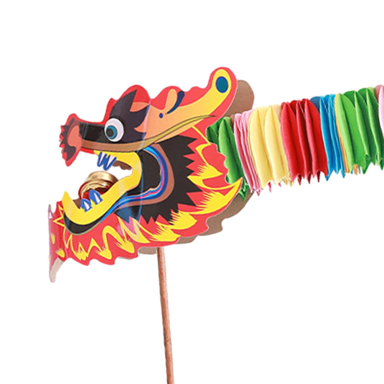 Nishiyuenyi Craft Set for Kids Featuring 3D Paper Dragon for Celebrations and Events, Style A