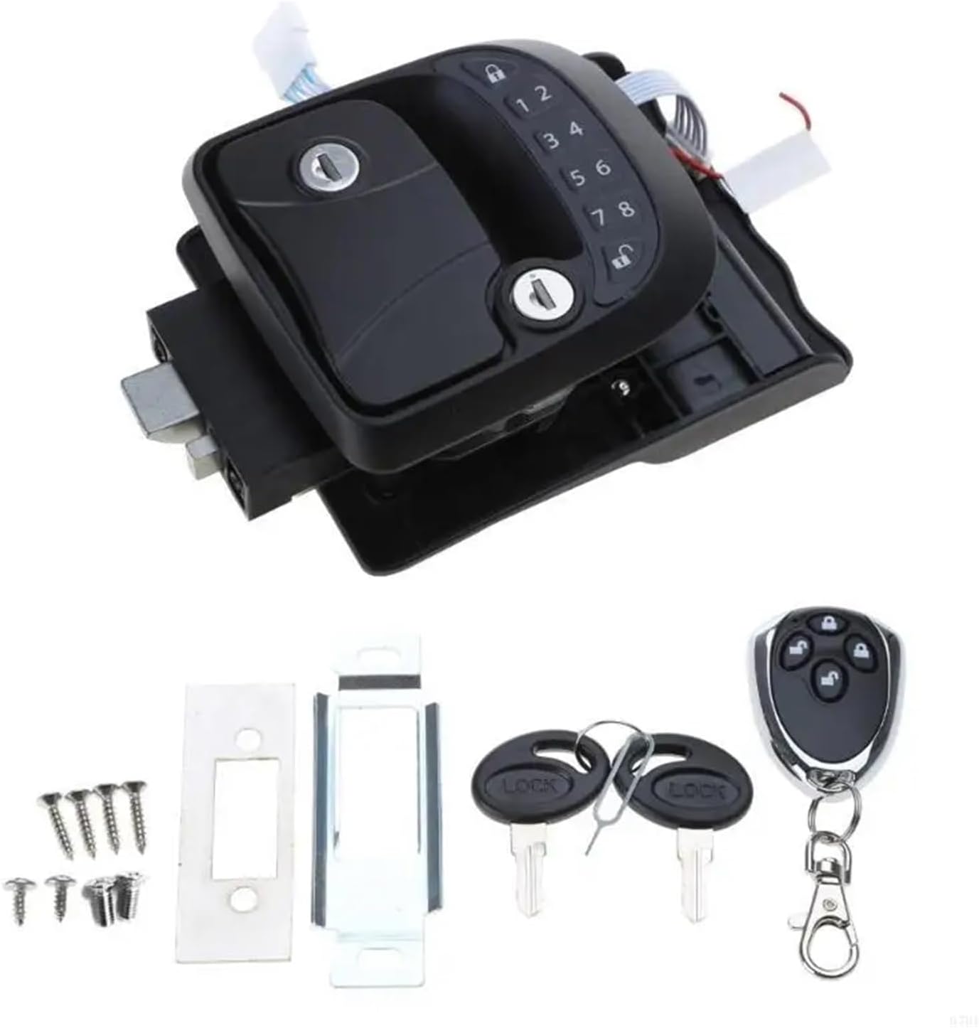 87HE Commonly RV Entry Door Lock Trailer Yacht -theft Lock Safe Latch Lock Boating Equipment