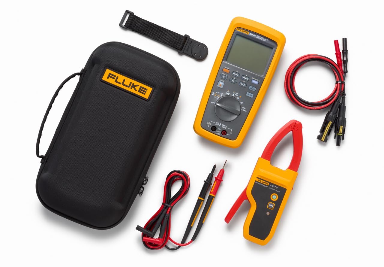 Multímetro digital Fluke 283 FC/PV para aplicaciones solares con pinza amperimétrica inalámbrica