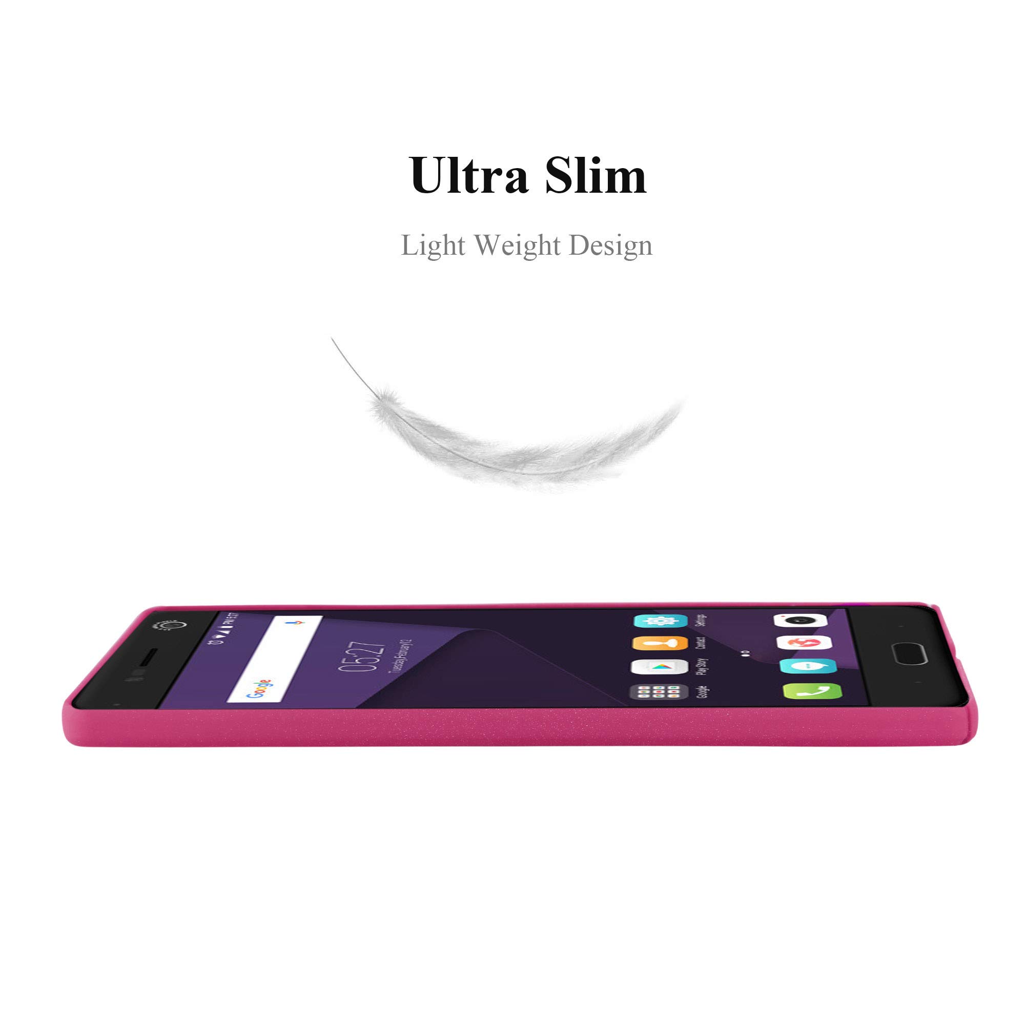 Cadorabo Custodia Compatibile Con Zte Blade V8 In Frosty Rosa - Hard