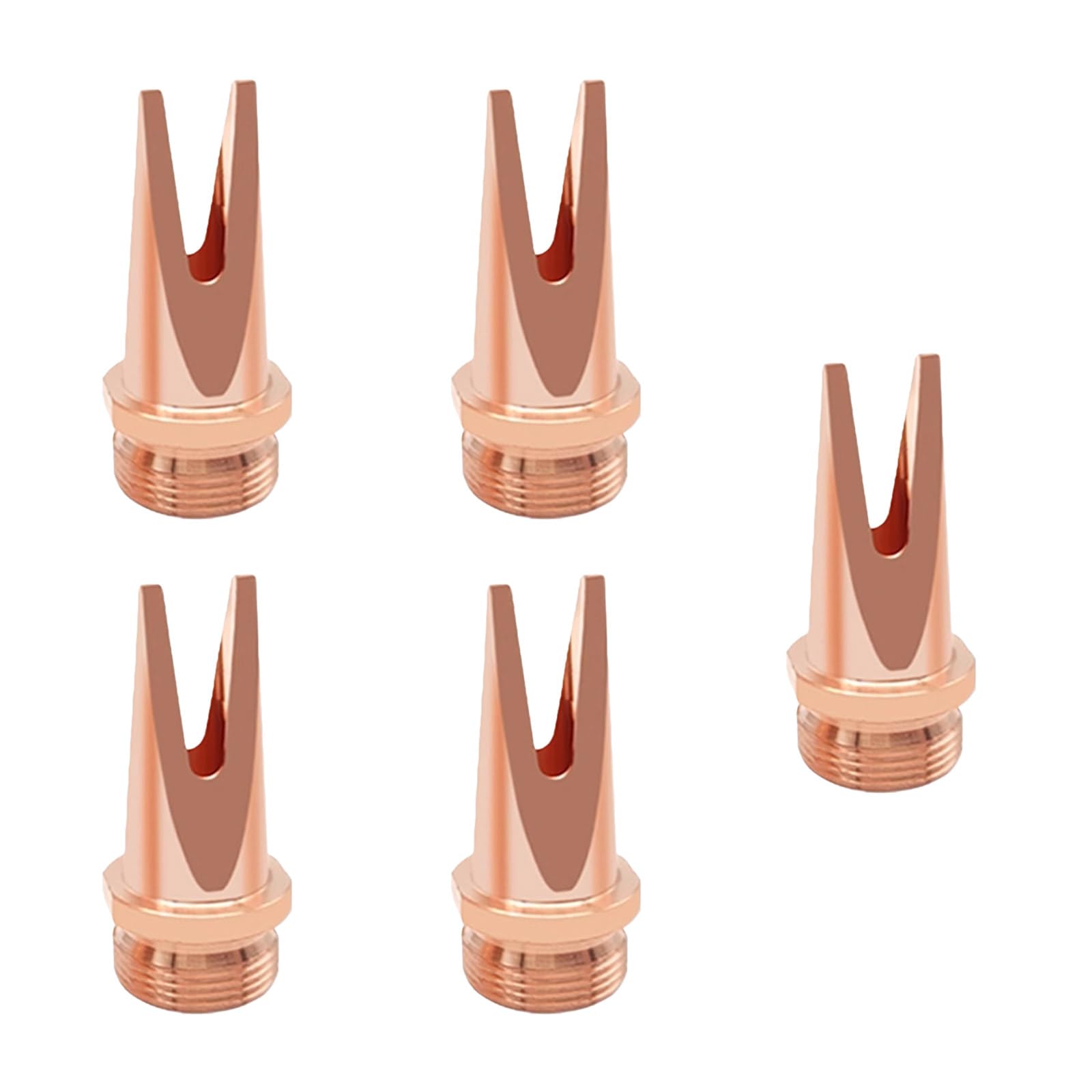 Piceioep C 5Pcs Easy Maintenance Welding Head Nozzle Opper Handheld Thread Utting Nozzle For Handheld Welding Machine Multifunctional