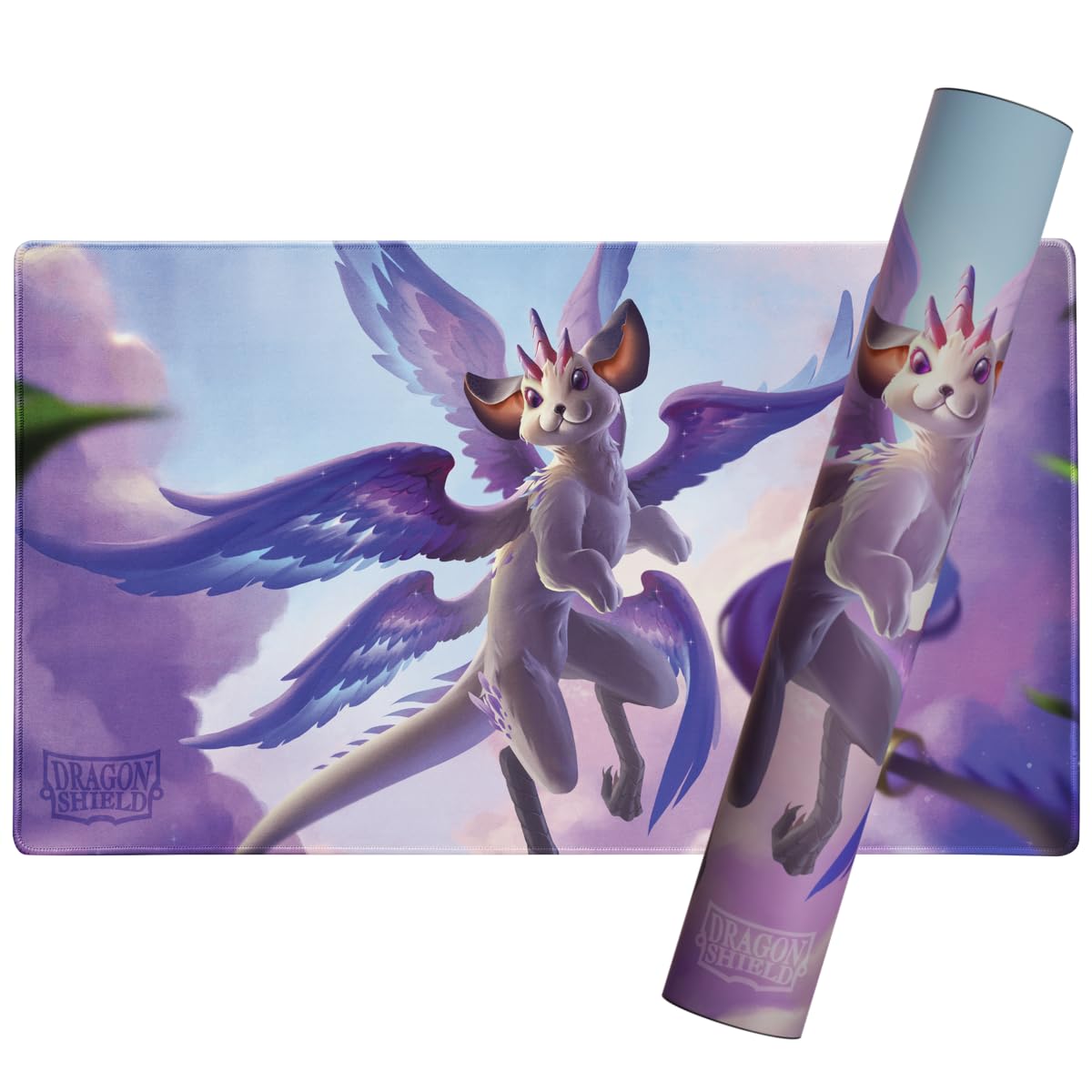 Mata do zabawy Dragon Shield – mata do zabawy TCG w standardowym rozmiarze z przyszytymi krawędziami i antypoślizgowym gumowym tyłem - tubka w zestawie do transportu i ochrony | Whiskerwing