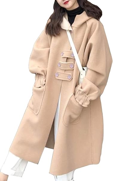 Amazon Aisaidunレディース チェスターコート 無地 Bf風コート ラシャコート レディース 冬 厚手 ロングコート レディース トレンチコート オーバサイズ コート ジャケット 通販