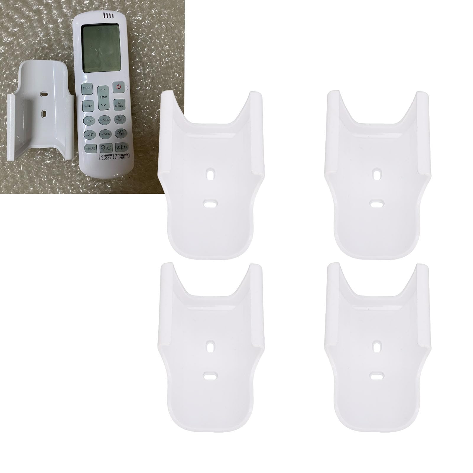 Supporto per Telecomando da 4 Pezzi, Supporto da Parete per Condizionatore d'Aria, Staffa per Telecomando, Organizer per DG11R2-01 DB93-15169E DB93-15169C -14643S