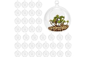 Keileoho 40 Pack Acrylic Hanging Globe Ornaments