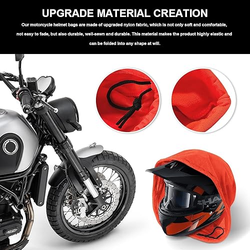 Miniatura 3 de Bolsa para casco de motocicleta, bolsas para casco, bolsa con cordón para casco, bolsa de viaje, mochilas para casco, organizador de casco de