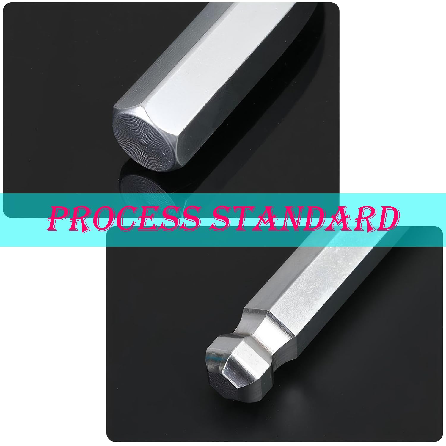 Qrity 10 Pezzi Chiave Esagonale con Estremità a Sfera da 3 mm, Chiave a Brugola a Braccio Lungo, Strumento di Riparazione per Riparazioni Domestiche