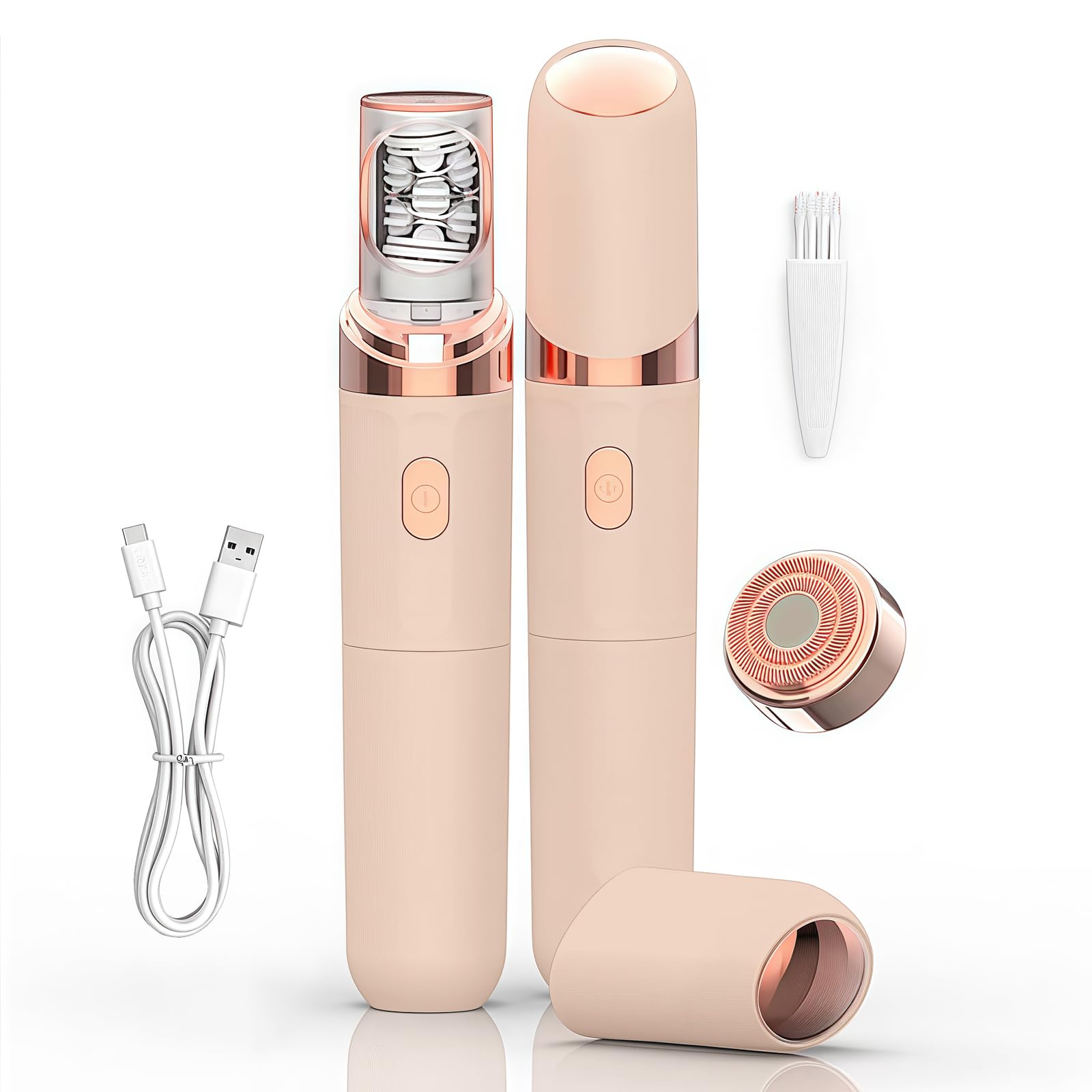 Epilator Facial Hair Removal for Women 2-in-1 Gentle Root Removal PluxyEpil for Coarse Fine Hair 2026 New Upgrades