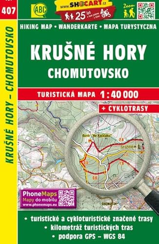 Krušné hory - Chomutov/Erzgebirge - Komotau (mapa de ruedas 1:40.000) (SHOCart Wander - mapa de ruedas 1:40.000 República Checa, volumen 407)