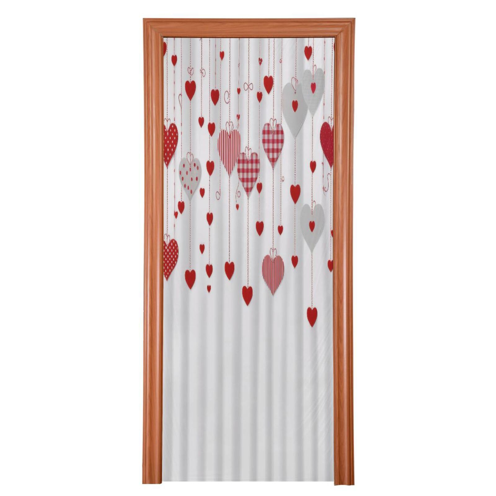FLildon Sweet Hearts Romantic Love Valentine's Day Door Cover Decoration, Party Accessory Porch Decor for Festive Ornament Room Door Covers 36 x 98 Inch