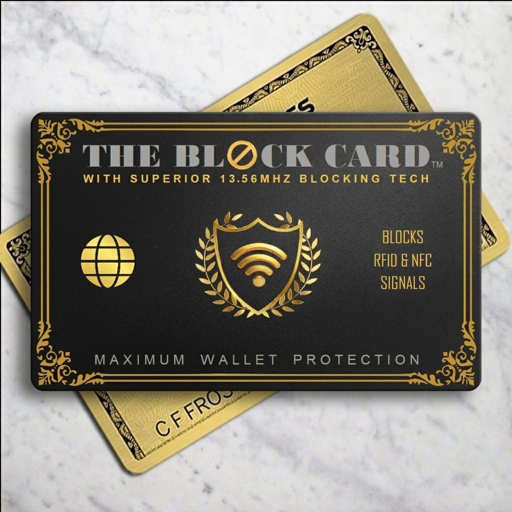 RFID & NFC Blocking Card 2-Pack | Sleek Modern Upscale Design