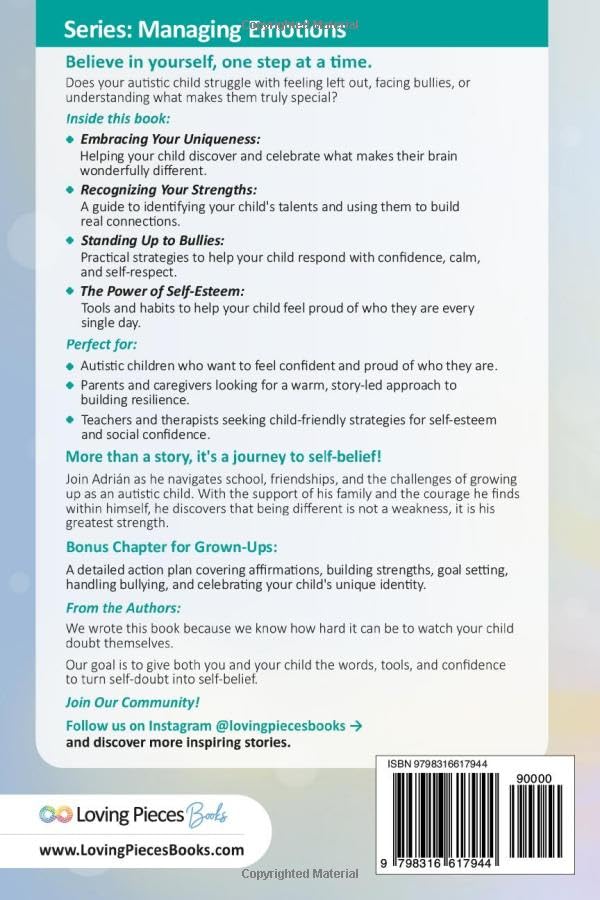 Image of Autism: Confidence Starts Here: Building Self-esteem and Resilience for Autistic Kids (The Loving Pieces Books Autism Series)