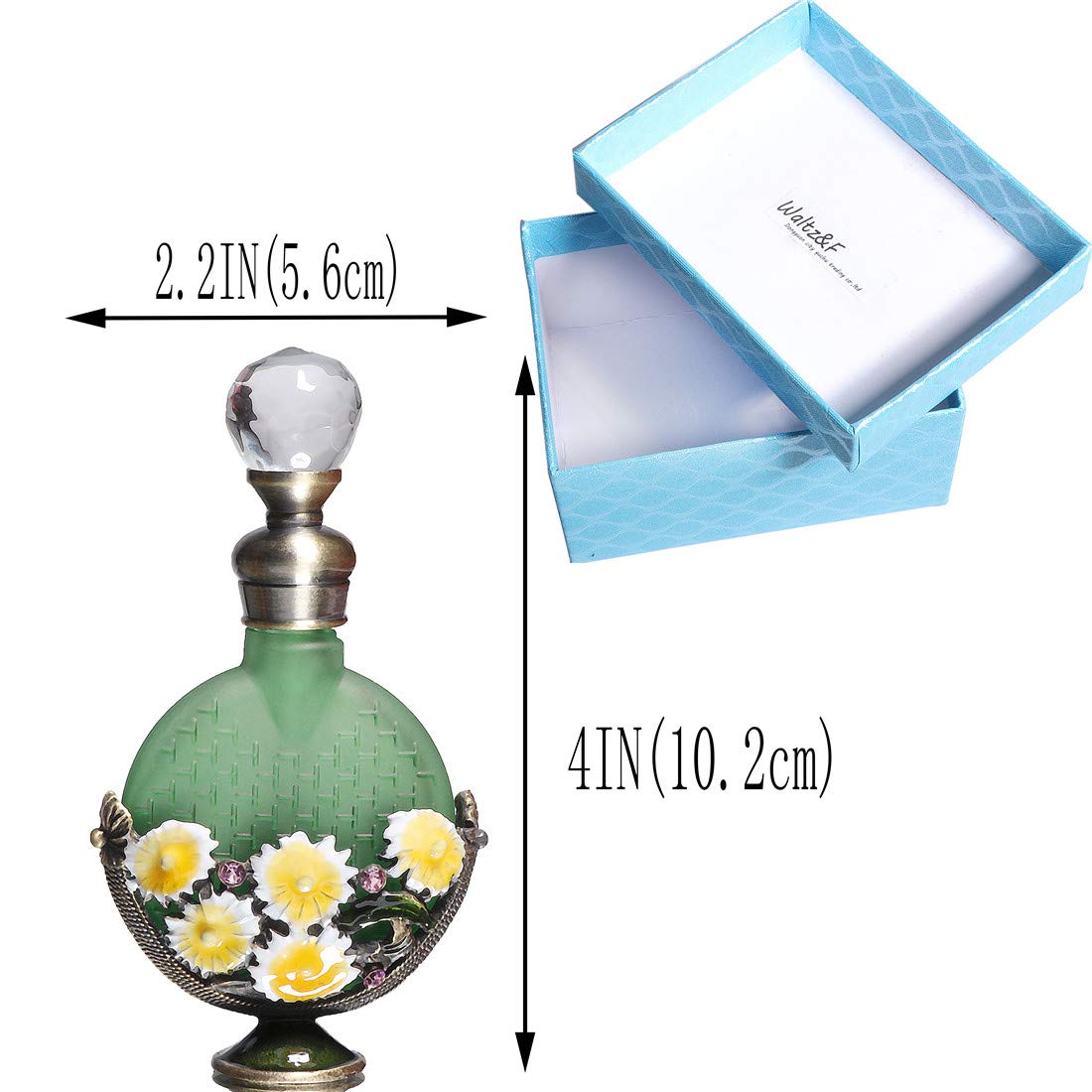 Amazon.co.jp: Waltz&Fきいろ小さい花クリスタル復古香水瓶