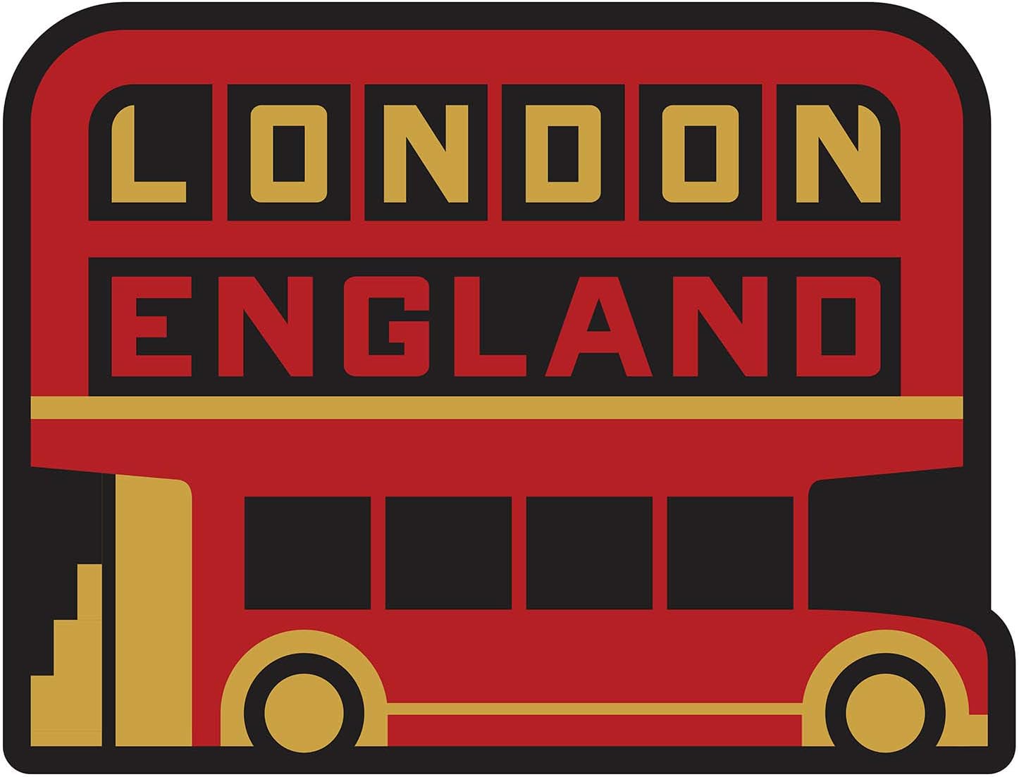 Vagabond Heart London Sticker - Weatherproof Vinyl England Souvenir Decal