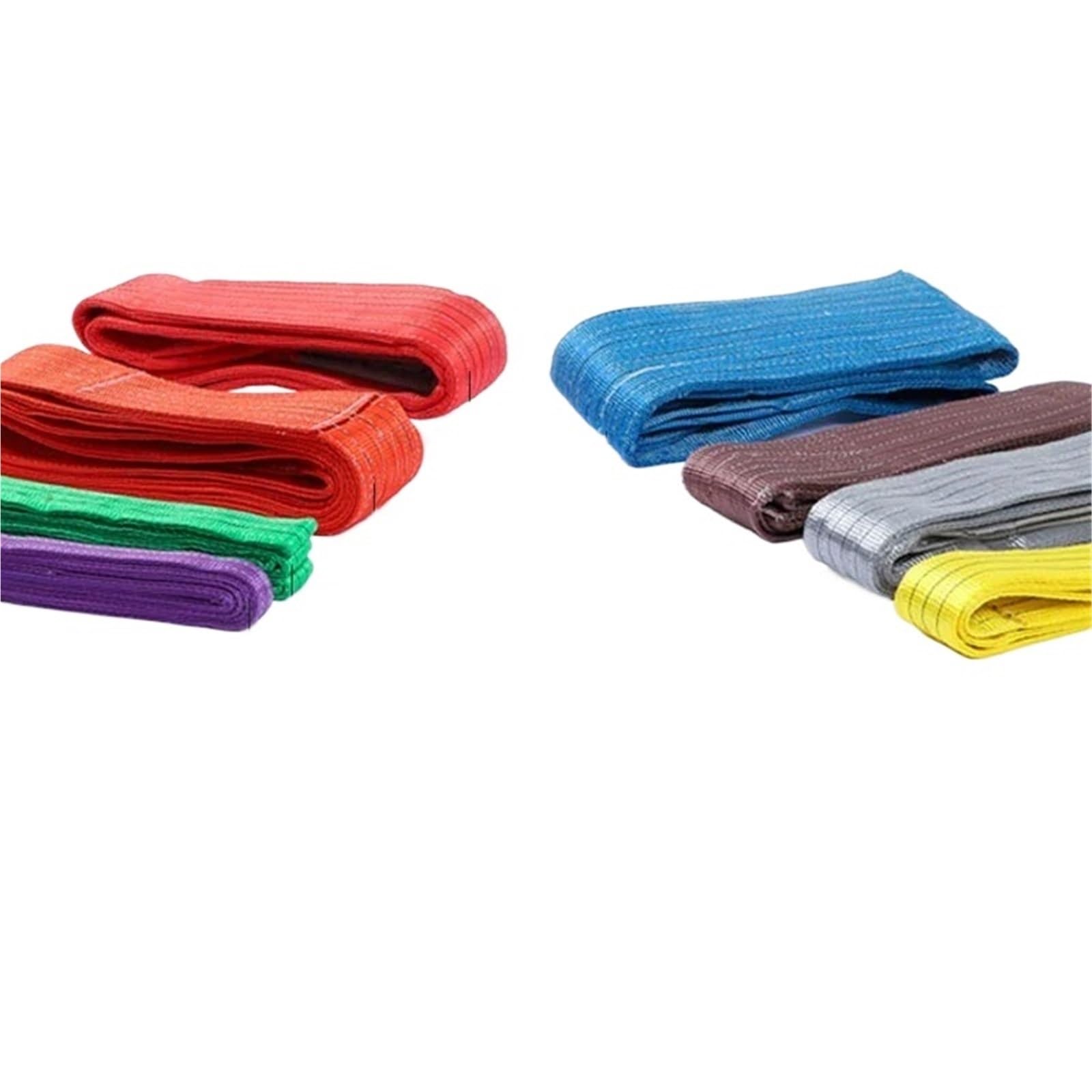 Eslingas Planas Poliester Eslinga de Remolque con Correa elevación Plana poliéster Color WLL 1-2T