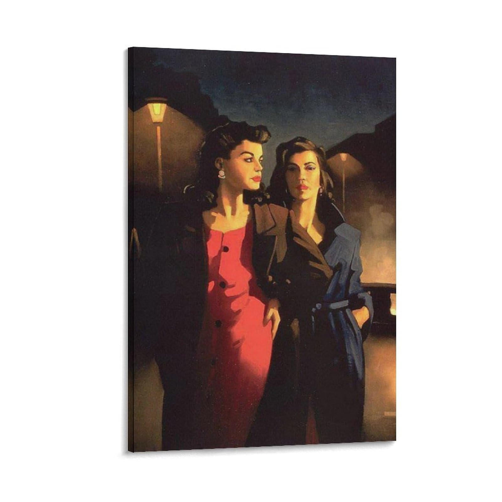 Sweet in The Night by jack_vettriano Wall Art Prints Poster Art Poster Canvas Painting Decor Wall Print Photo Home Modern Decorative Posters 12x18inch(30x45cm) — image 1