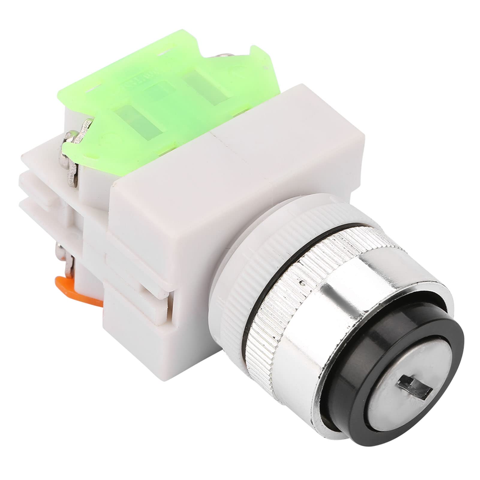 Push Button Switch with 2pcs Keys, Key Lock Switch for Door Instrument, 2 Position on/Off Rotary Switch with 22mm Mount Hole