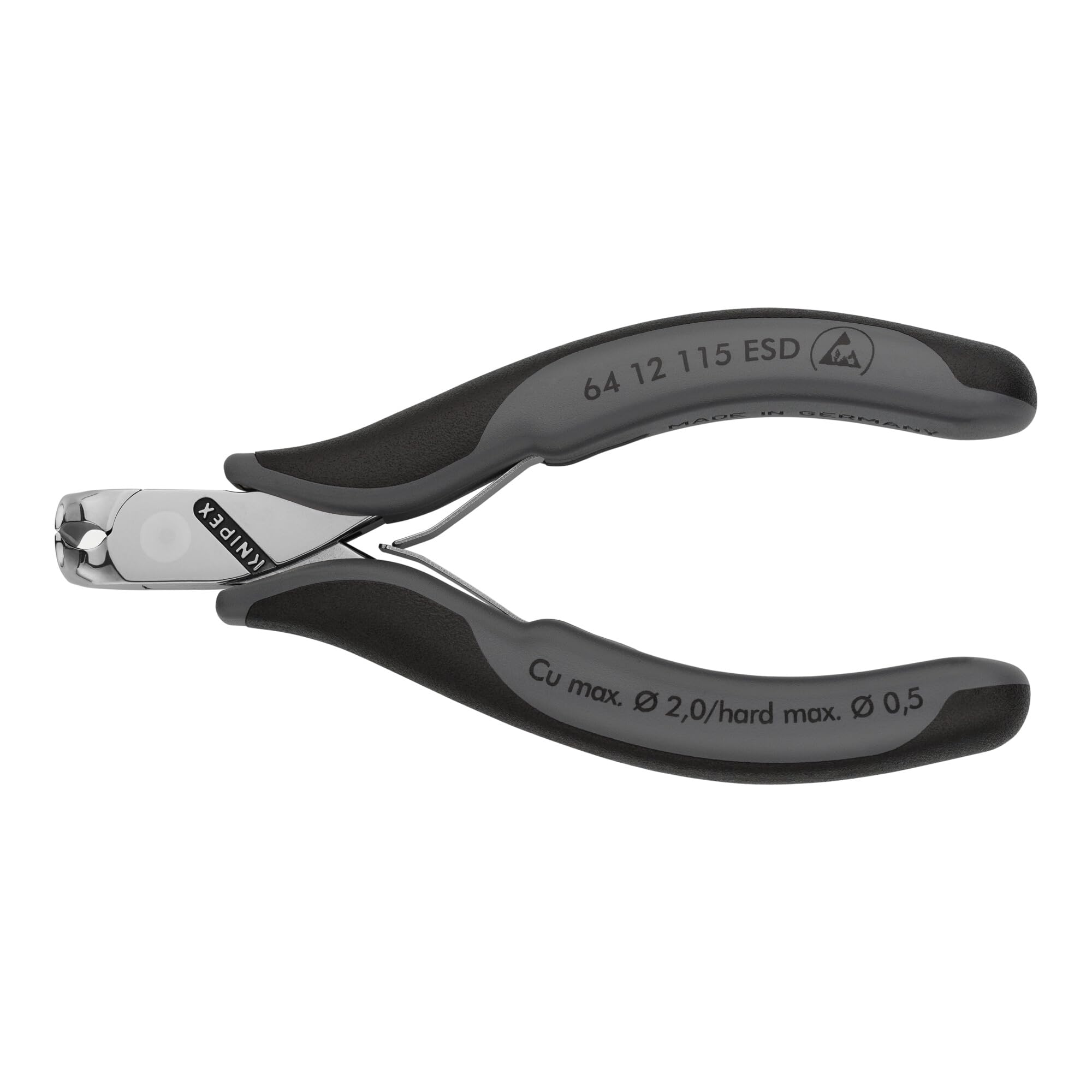 Knipex Electronics End Cutting Nippers ESD With Multi-component Grips 115 Mm 64 22 115 ESD