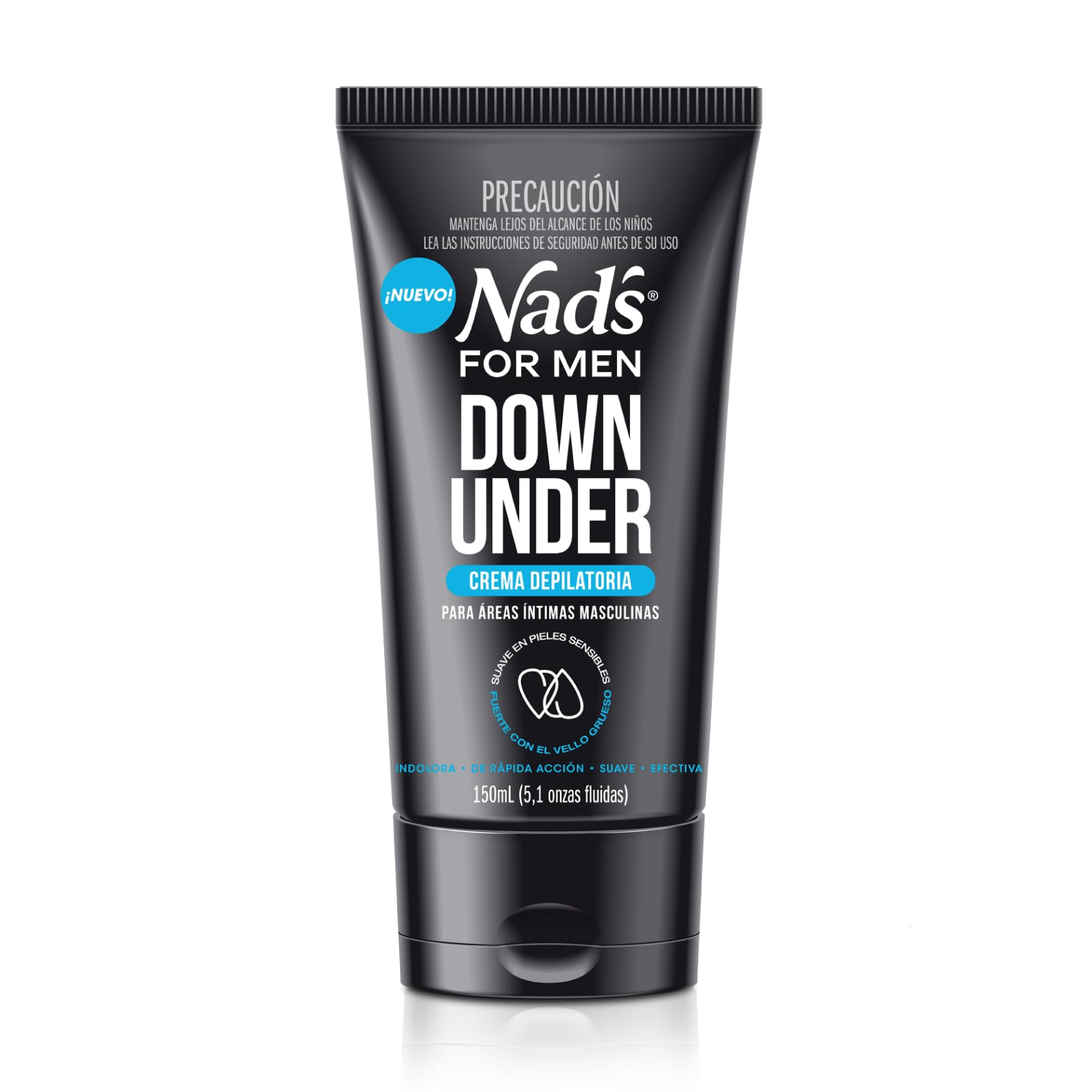 Nad's For Men Crema Depilatoria Íntima Hombre, Depilación para Zonas Íntimas, 150 ml