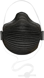 Moldex® M4601 N95 AirWave® M Series Disposable Particulate Respirator Mask with SmartStrap®, NIOSH Approved, Black, Pack of 10, Size Small