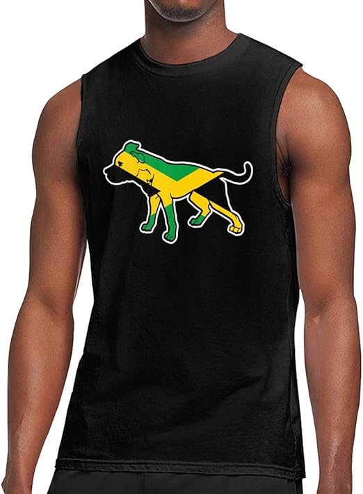 Pit Bull Jamaica Flag Mens Tank Top Muscle