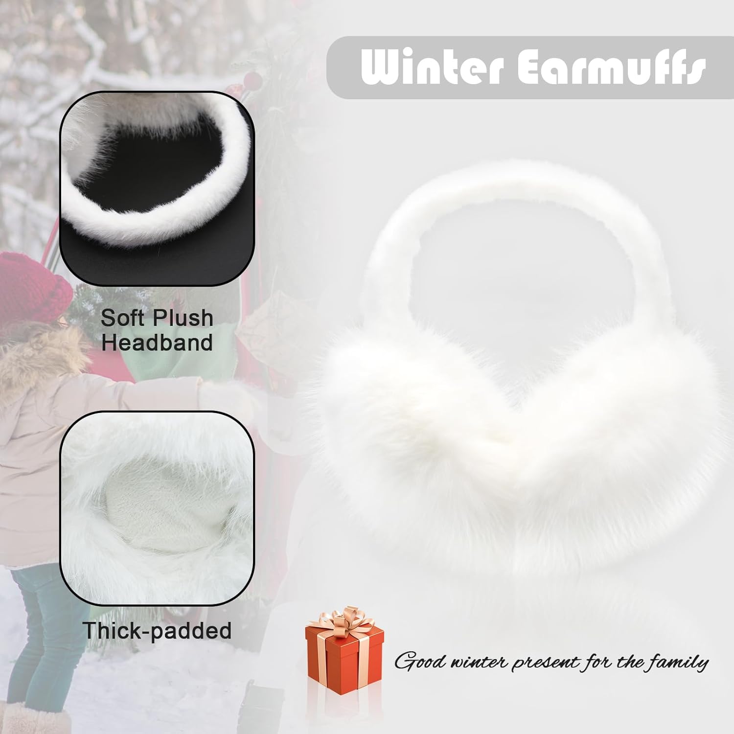Women Winter Ear Muffs Fluffy Faux Fur Earmuffs Foldable Ear Warmer Girls Soft Ear Covers - Image 5