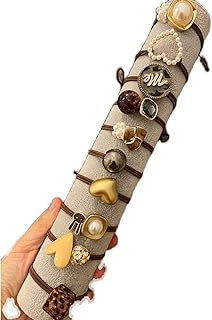 ToneGrip Conjunto de elásticos para cabelo 10PSC e laços acessórios de cabelo sortidos elásticos para rabo de cavalo, laços de cabelo, elásticos de pérola, elásticos de borracha para rabo de cavalo lo