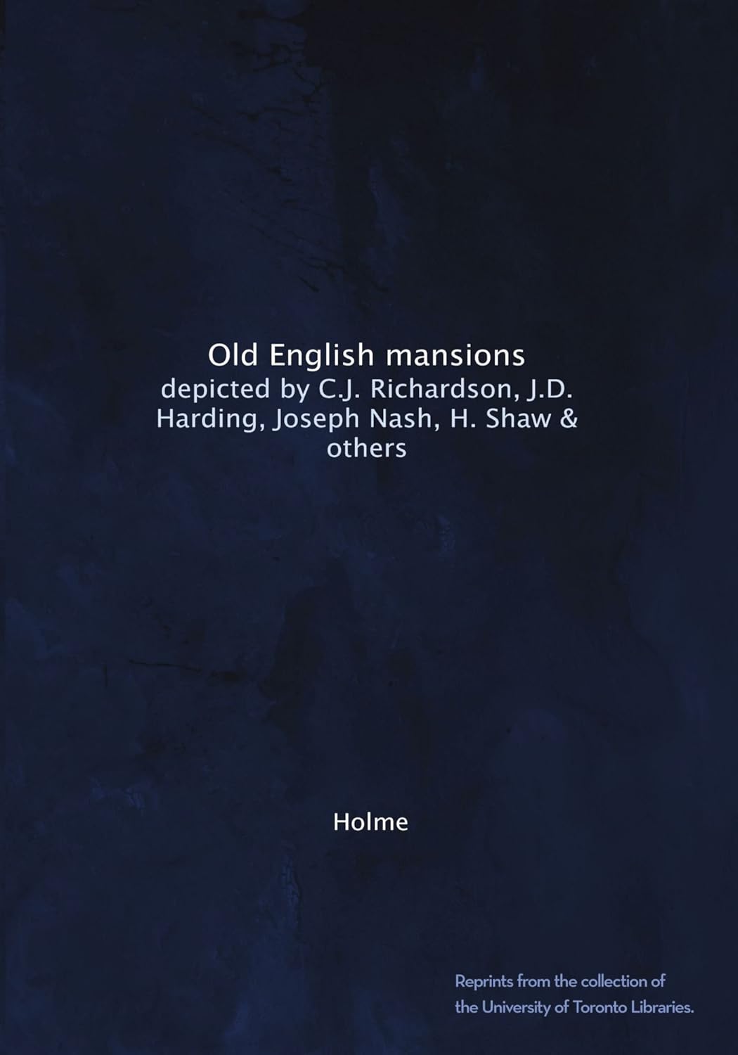 Amazon Old English mansions depicted by C.J. Richardson, J.D