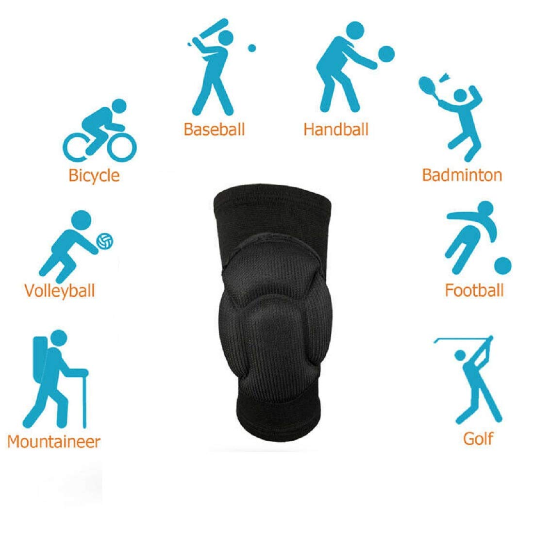 Thaisan7 One Knee Pads Kneelet Protective Gear for Work Safety Construction Gardening For Sport Relax Time Good Health