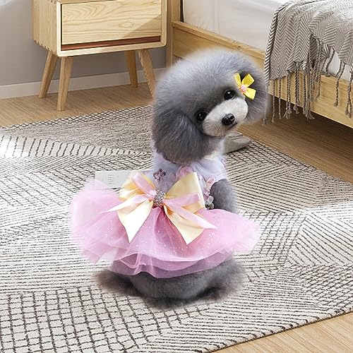 Robe pour chien en lot de 5 pièces Angoily avec décorations d'été chic - 6