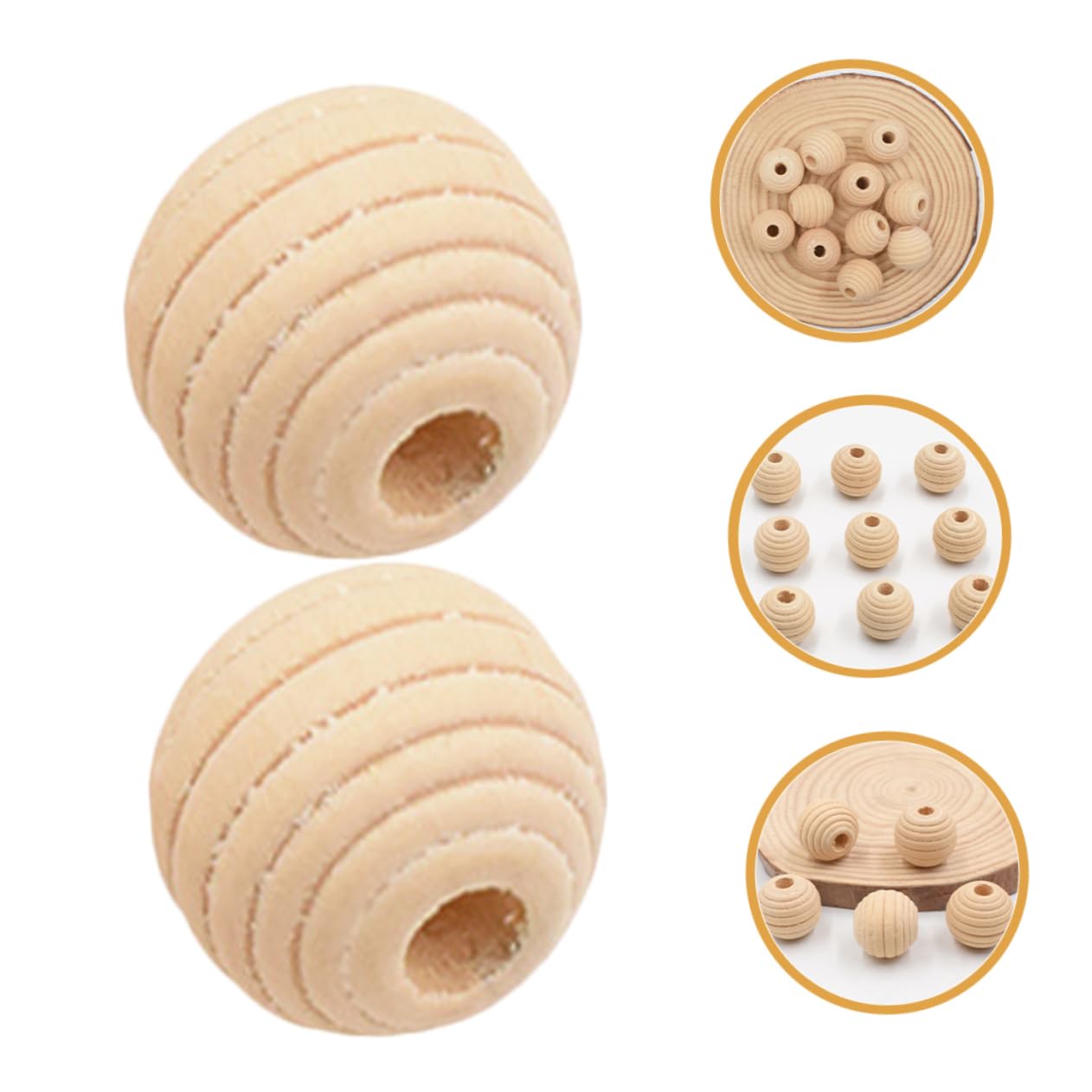 jojofuny Accesorios De Cuentas De Madera Perlas Lindas Encerado Perlas Diminutas Cuentas Espaciadoras Para Hacer Pulseras Pequeñas Para Hacer Pulseras 50 Piezas X 4