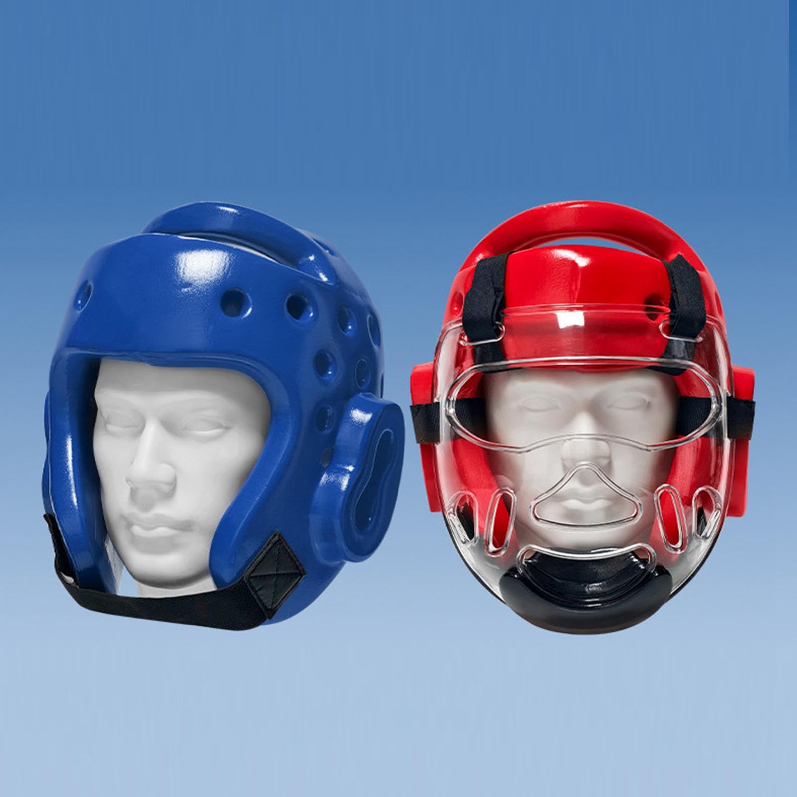 Équipement de Protection Taekwondo 6 Pièces, Plastron et Casque Renforcés pour Combat et Entraînement, Kit de Sécurité Arts Martiaux avec Sac de Transport, Équipement Professionnel, Rouge