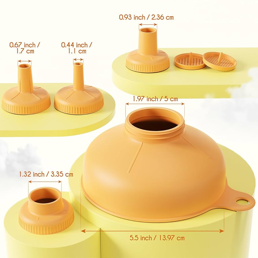 Pisol Wide Mouth Funnels For Kitchen Use Versatile Food Grade | Seychelles