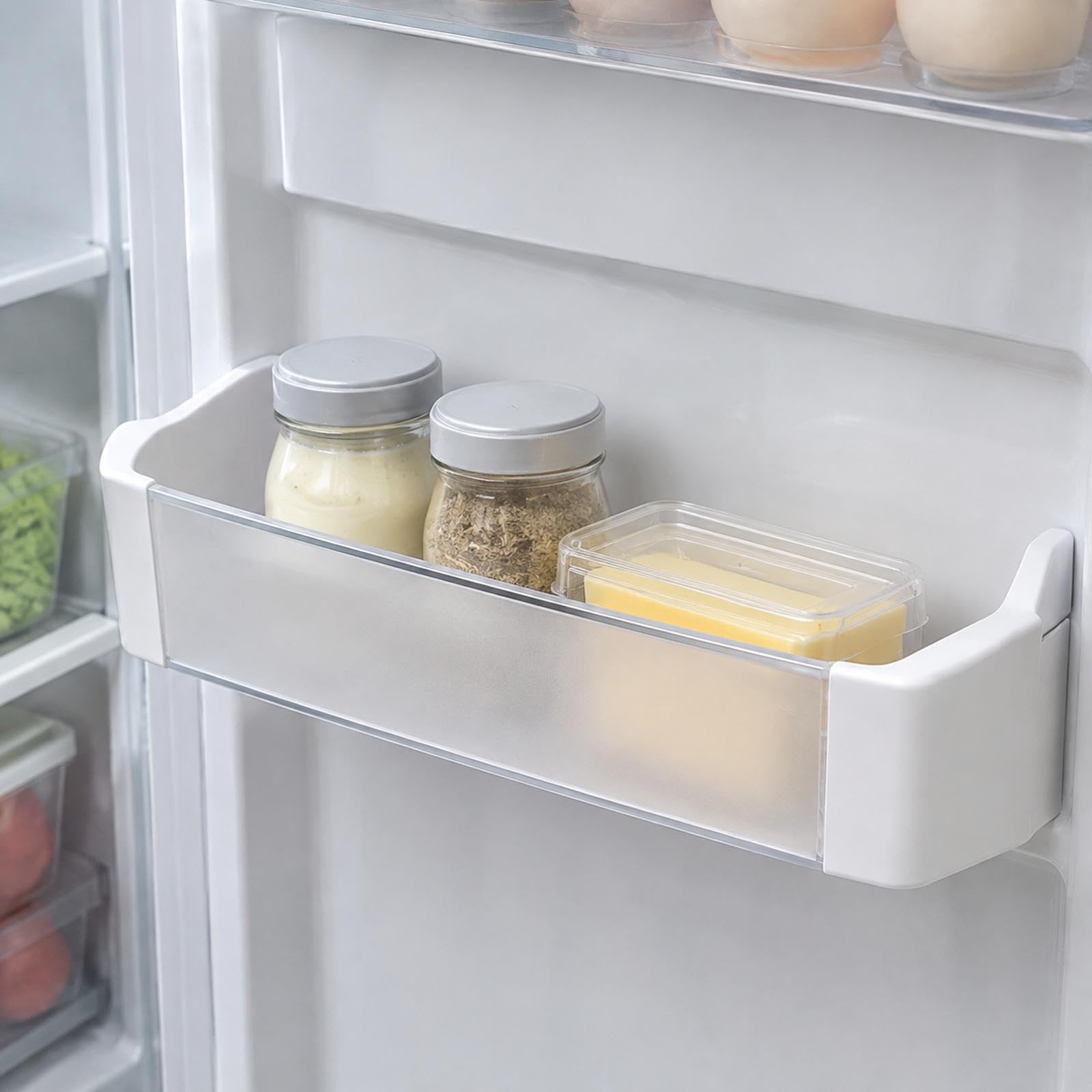 Repisa de Repuesto para Puerta de refrigerador con Panel Frontal