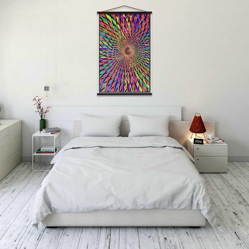 Andromeda Blacklight Poster – 23x35 Inch Flocked Psychedelic Glow-in-the-Dark Wall Art 4 thumbnail image