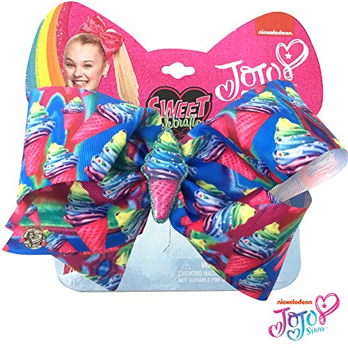 LUV HER JoJo Siwa Girls Big Bows - JoJo's Sweet 16 Birthday Collection, Ice Cream