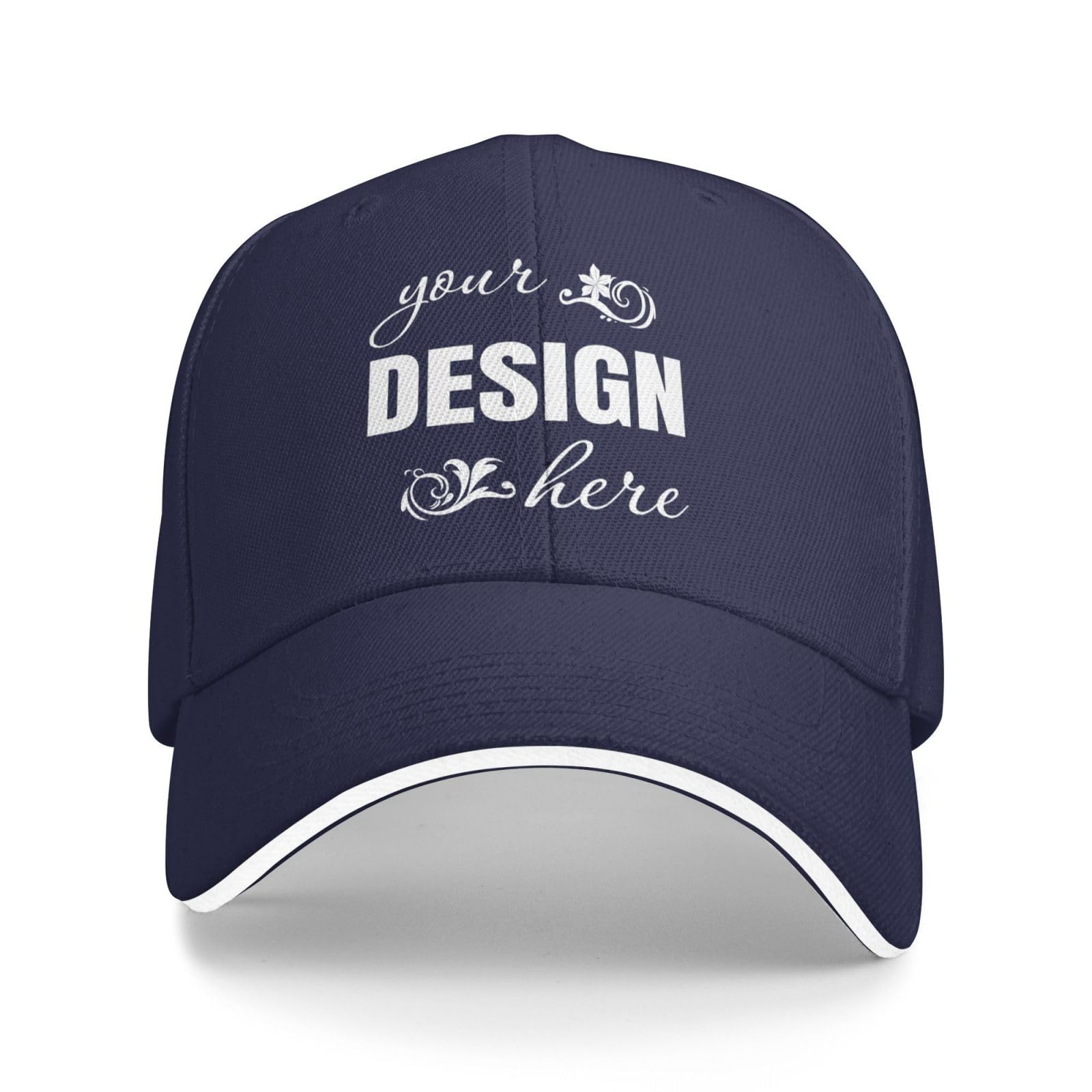 Gorra de Béisbol Personalizada - Diseña tu Propia Gorra con Foto y Texto, Gorra de Sándwich Ajustable para Hombre y Mujer, Gorra Deportiva Estructurada y Transpirable — view 7