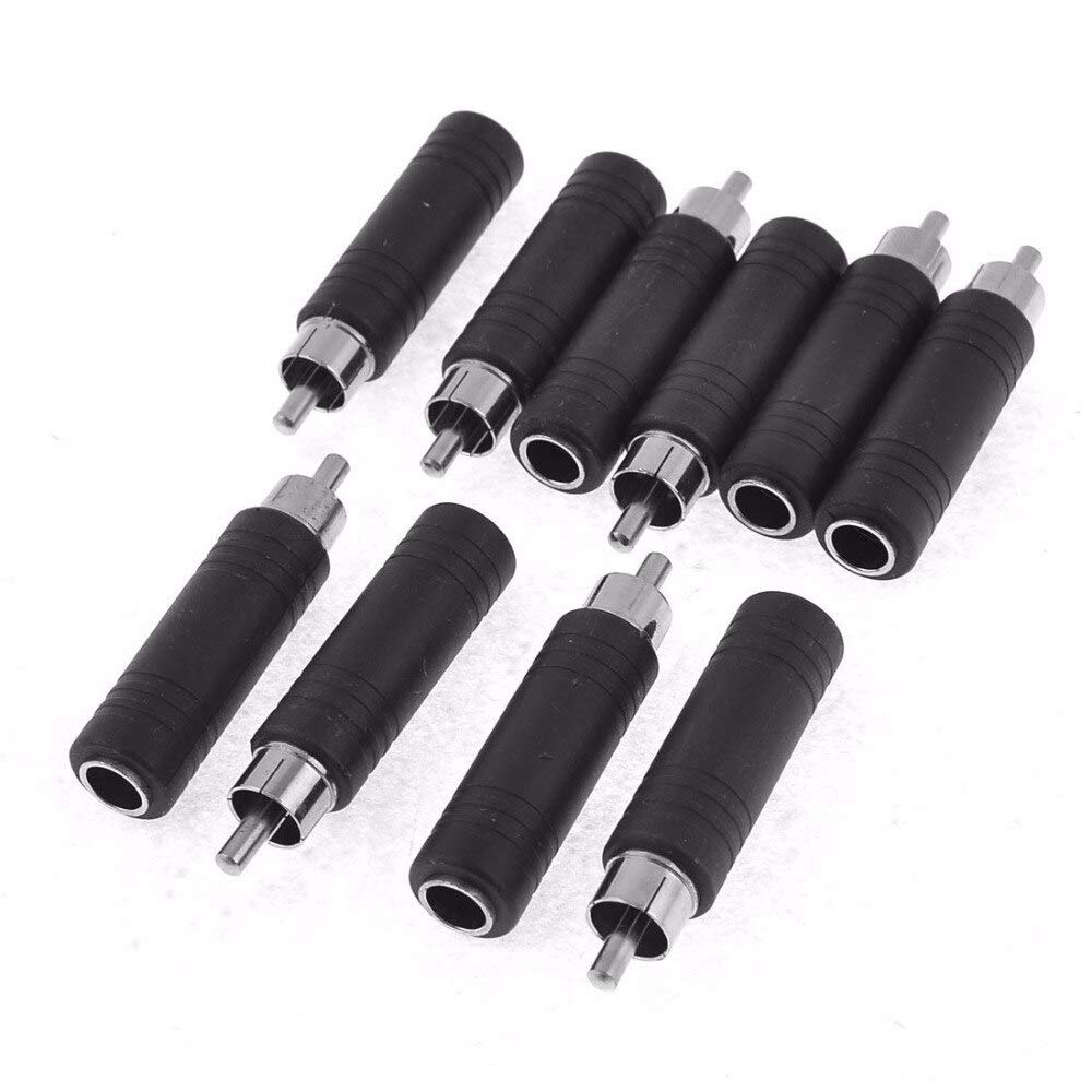 Lot de 50 connecteurs RCA mâles vers Audio AV PC 635 mm 14 Quot Connecteur Jack Mono Femelle