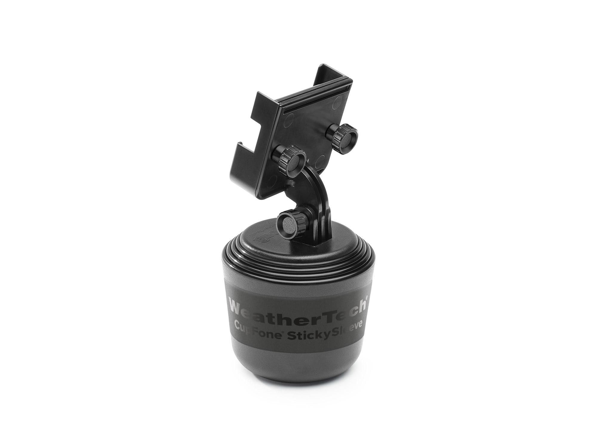 WeatherTech CupFone Two View-Universal Phone Cradle Mount with Black Plastic Knobs