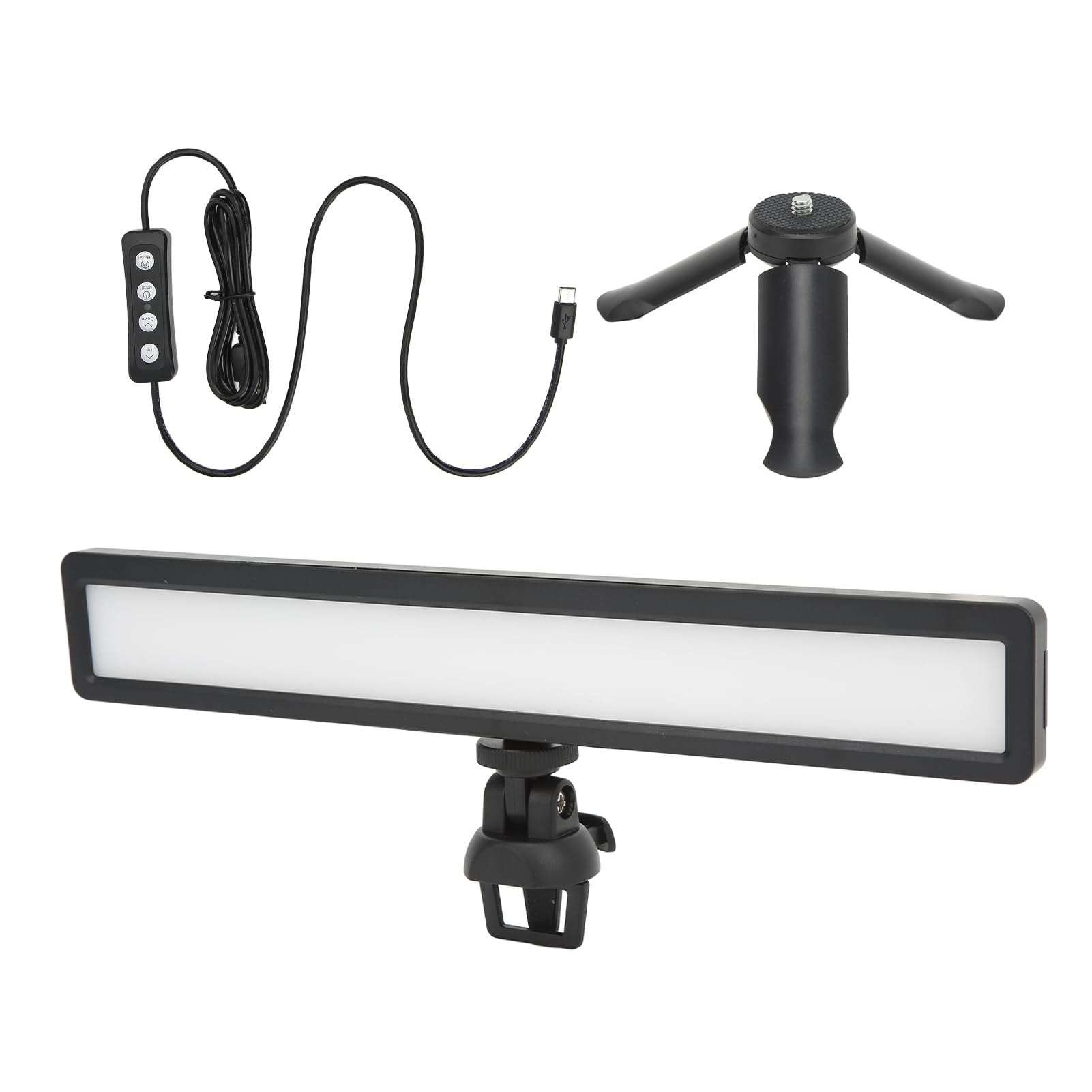 Mini LED Fill 2500-9000K,Adjustable Brightness, Soft Source,Portable Clip USB Powered for Video Conferences, Photography, Live Broadcast