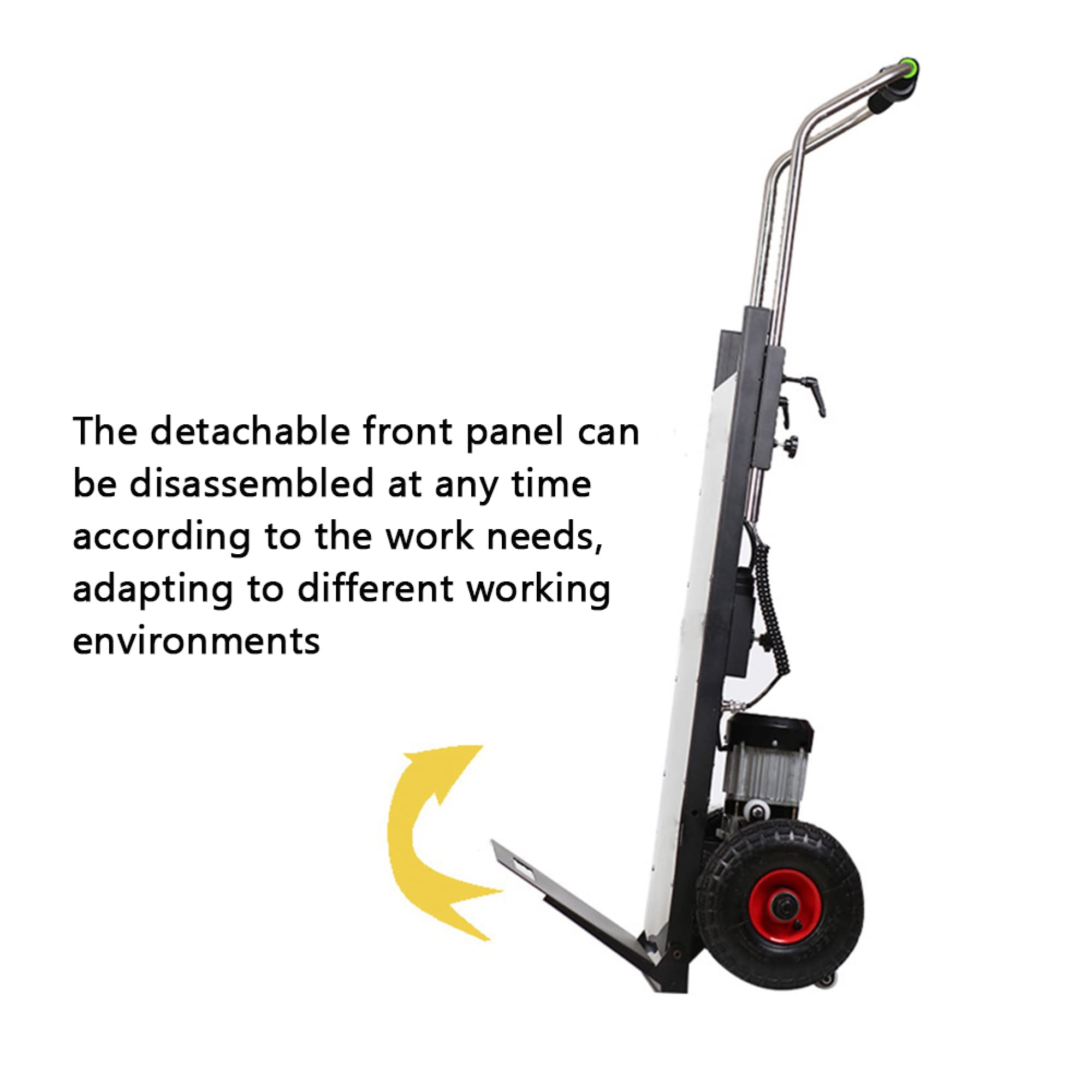 FAXIOAWA Carrello Elettrico per Scale su e Giù per Scale Carrello a Mano 1000w Carrello Piatto Alimentato da 770 libbre Carrelli a Mano industriali -48V 30AH
