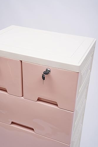 Miniatura 8 de Cómoda de 6 cajones armario de almacenamiento de plástico para almacenamiento de ropa moderno dormitorio armario organizador de tela para ropa de