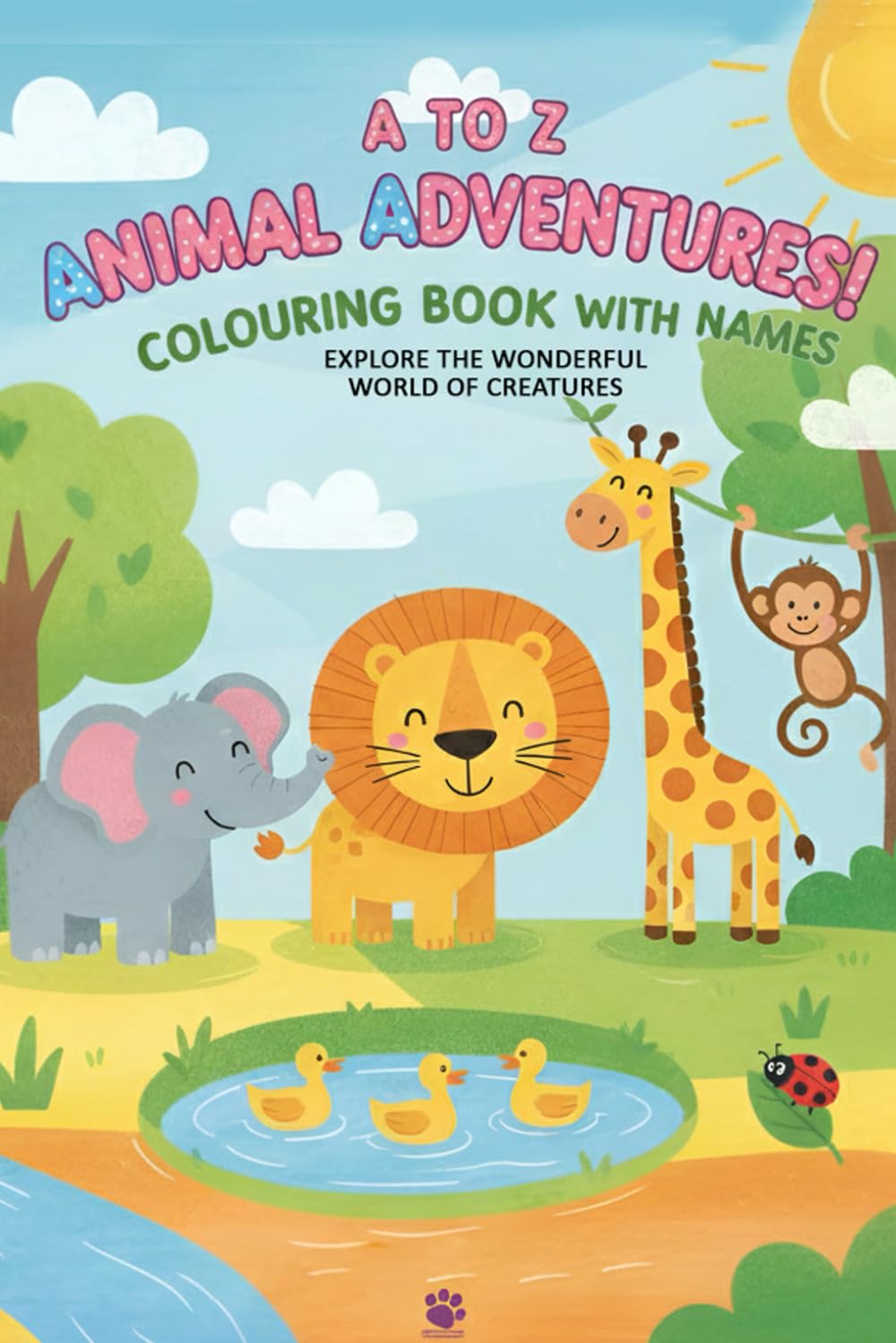 A TO Z ANIMAL ADVENTURES COLOURING BOOK WITH NAMES: EXPLORE THE WONDERFUL WORLD OF CREATURES
