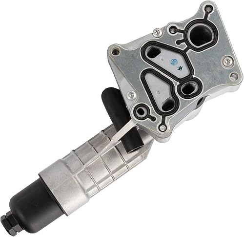 Miniatura 6 de Carcasa de Filtro de Enfriador de Aceite de Motor Plateada Compatible con Mercedes Benz M271 W204 C250 R172 SLK250 2012 2013 2014 2015
