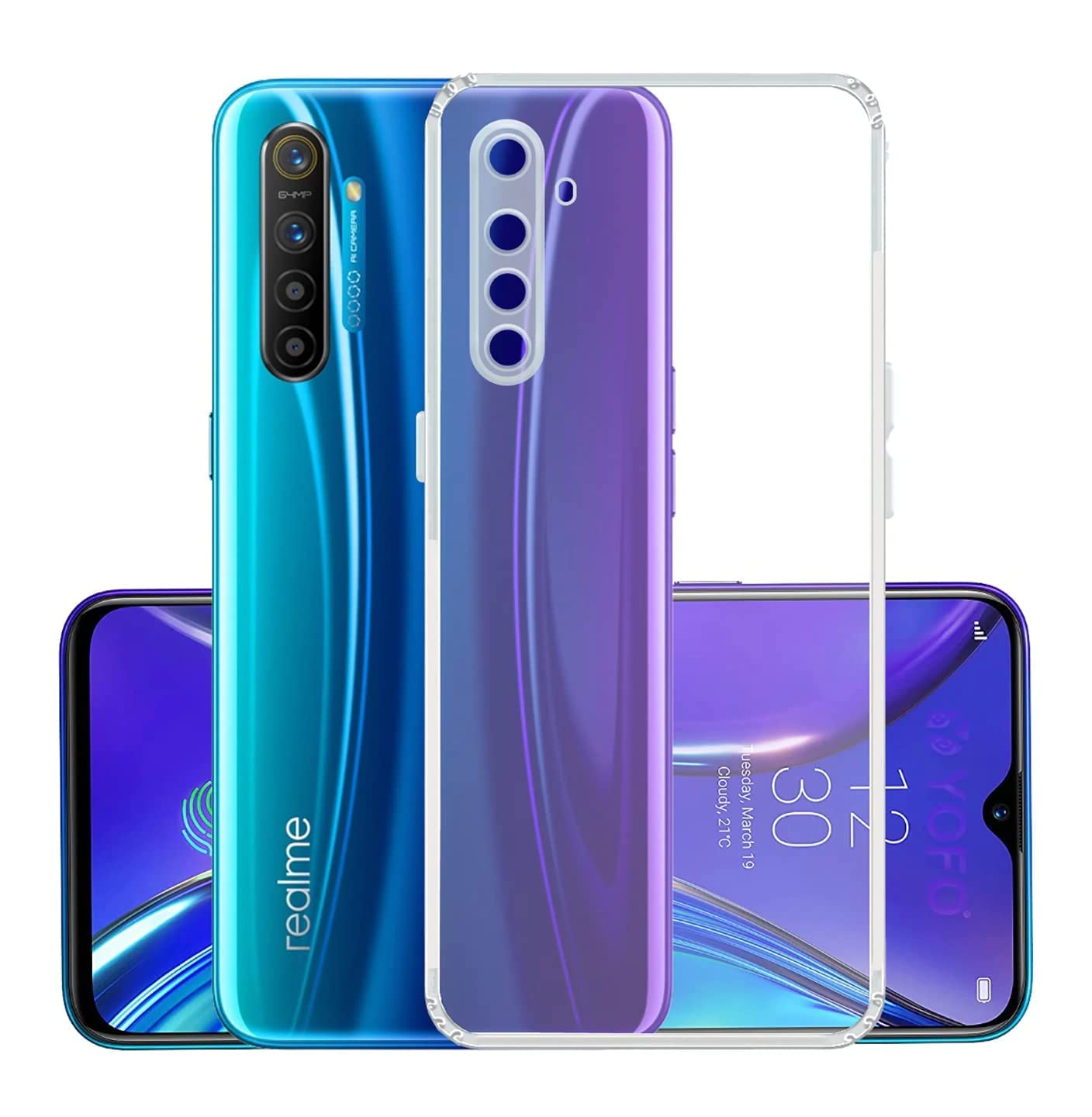 Solimo Thermoplastic Polyurethane Back Cover For Realme Xt (Transparent)
