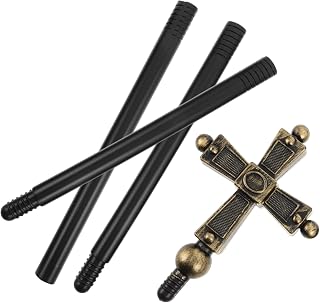 Halloween Pope Cross Scepter Role Play Accessory for Priests Wizards Clergy Elegant Costume Prop for Masquerade Parties Festivals for All Ages